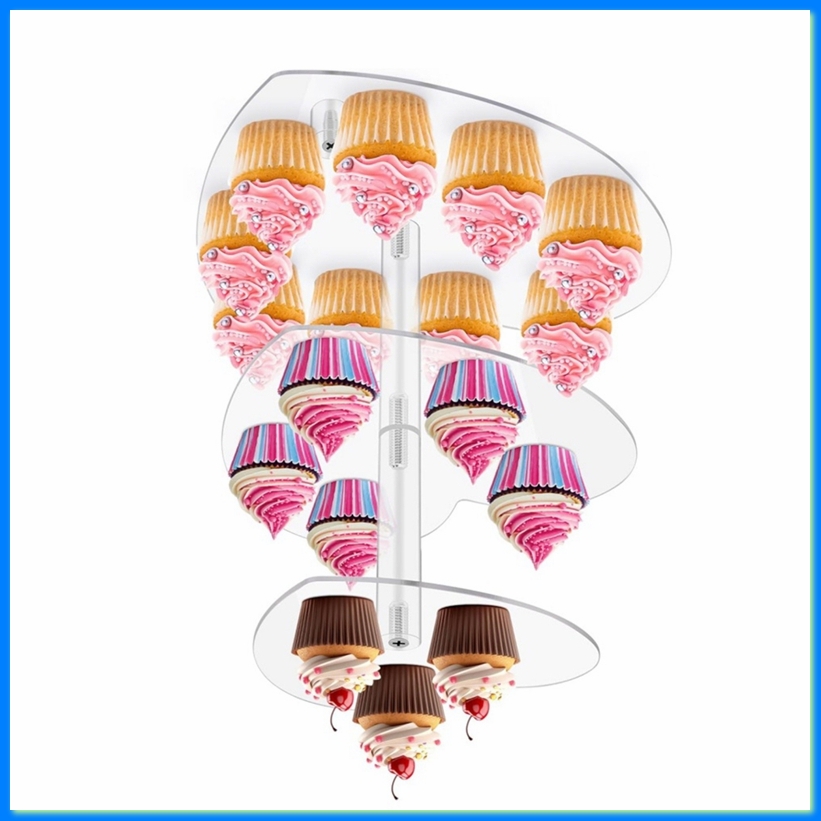 Cupcake Stand Tier - 3 Tier Cupcake Stand with Base,