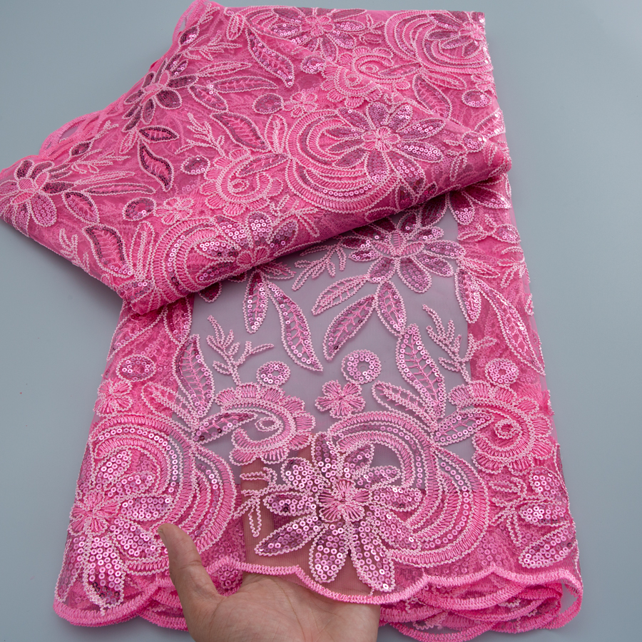 Glitter Tablecloth - Luxury African Nigerian Tulle Sequins Lace