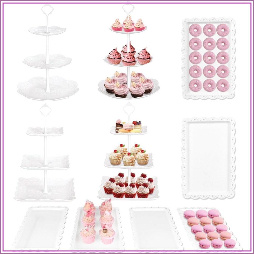 Cupcake Stand Tier - 10Pcs Cupcake Stand Set, Dessert Table