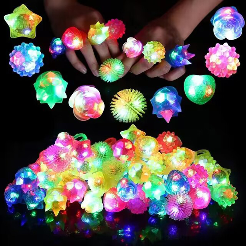 Cotton Candy Cone - 20/30/50pcs Glowing Rings LED Light Up