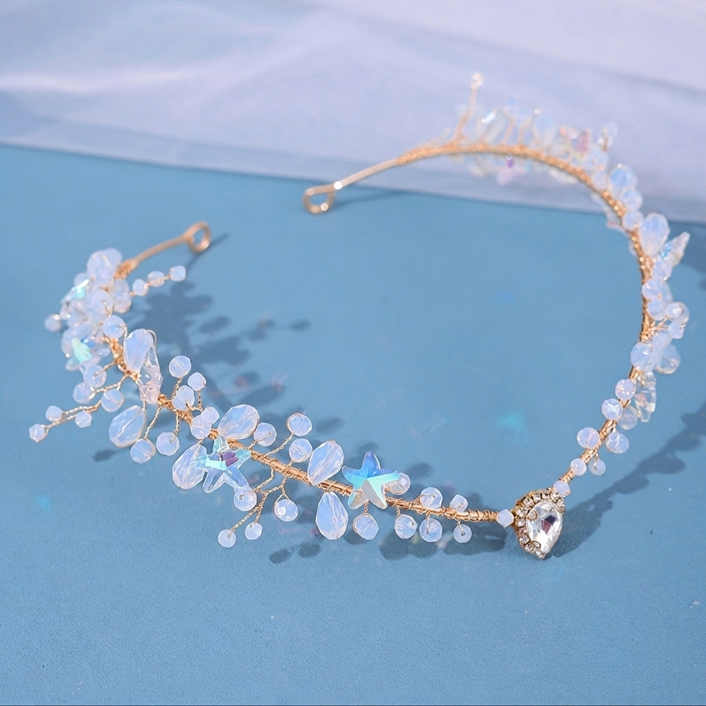Bridal Hairband Triangular Cry - Event Party review and price