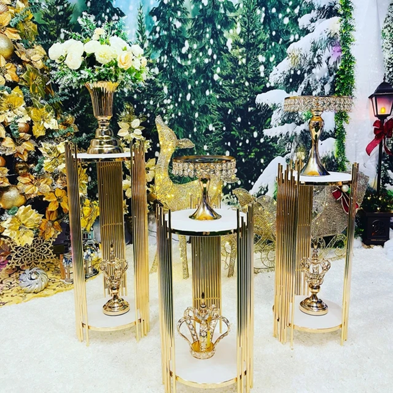 decoration gold metal walkway  - Dessert Table Backdrop review and price