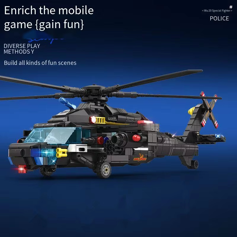 898PCS Military Helicopter Z-2 - Event Z review and price