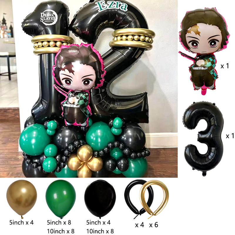 Premium Demon Slayer Theme Bal - Balloon Arch Kit review and price