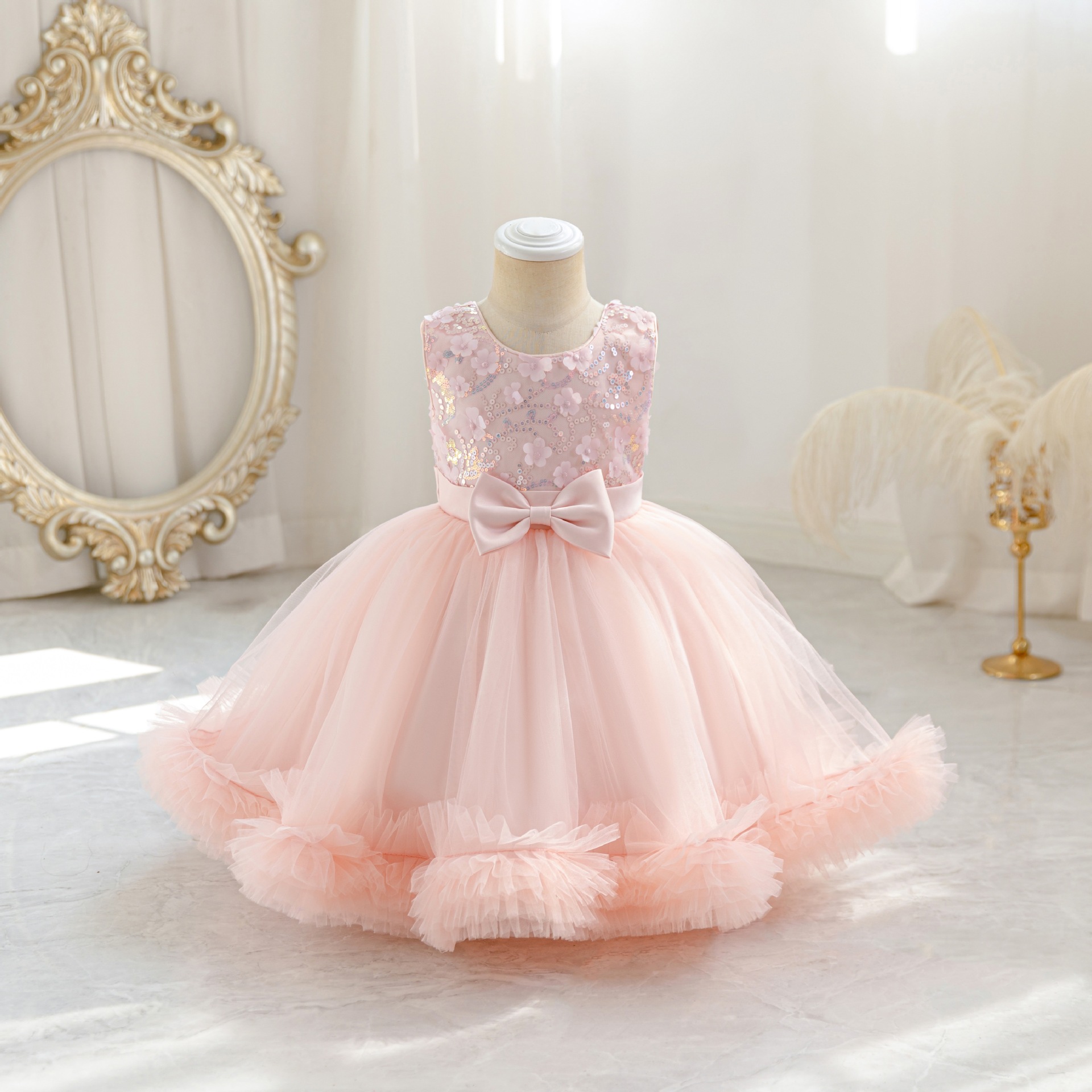 HETISO Tulle Puffy Flower Girl - Glitter Tablecloth review and price