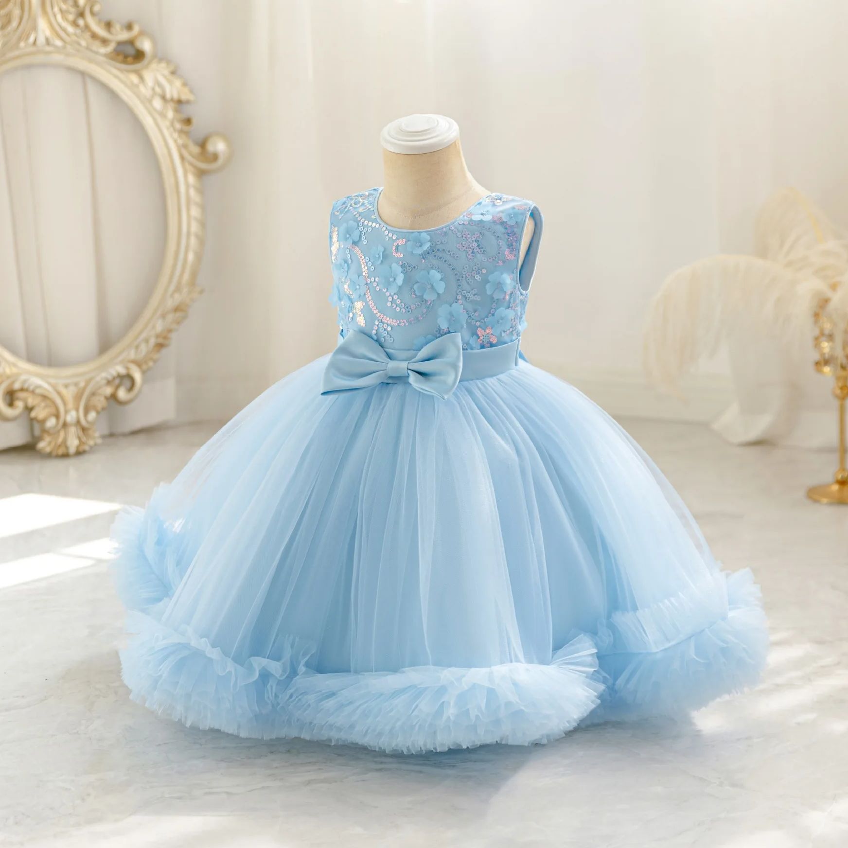 HETISO Tulle Puffy Flower Girl - Glitter Tablecloth review and price