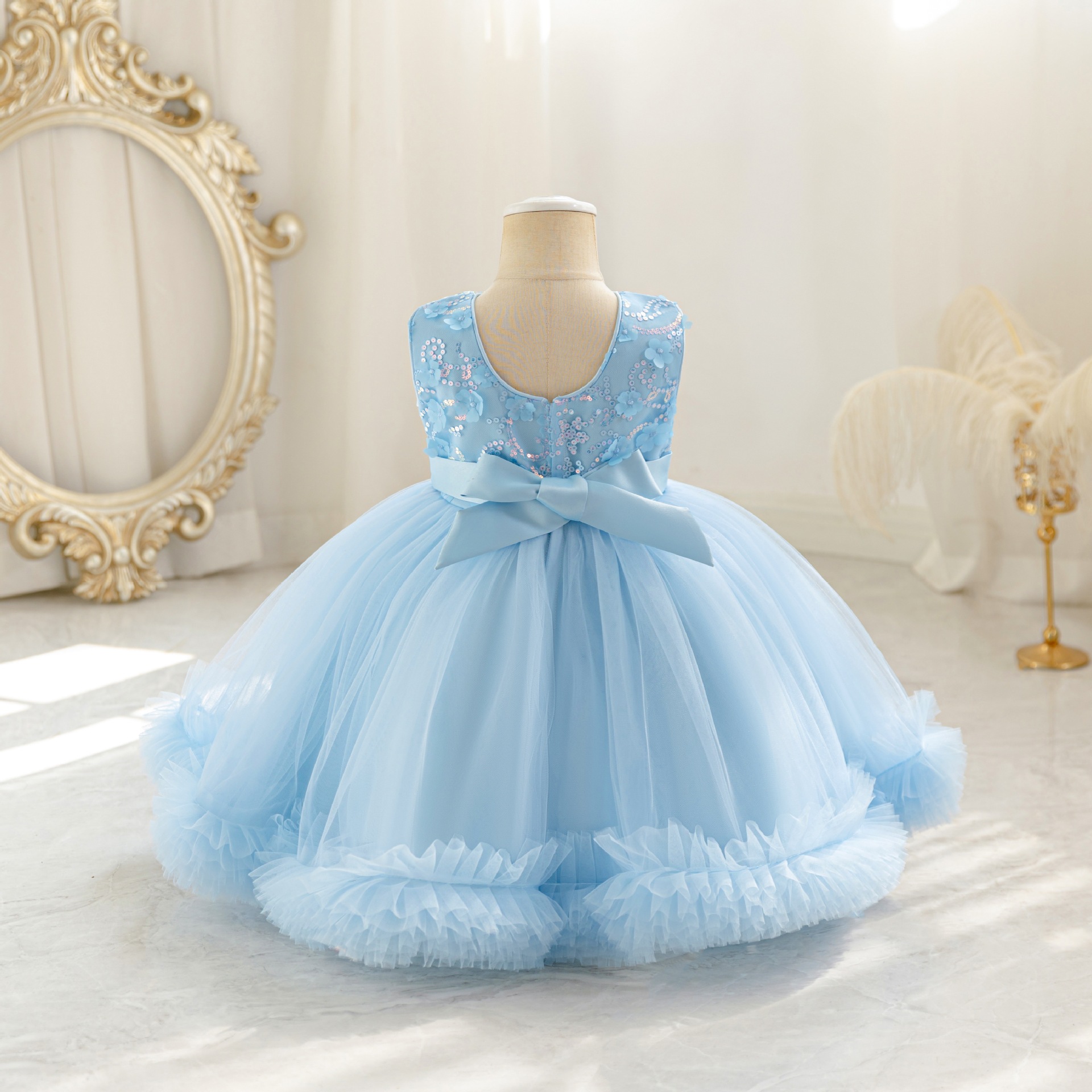 HETISO Tulle Puffy Flower Girl - Glitter Tablecloth review and price