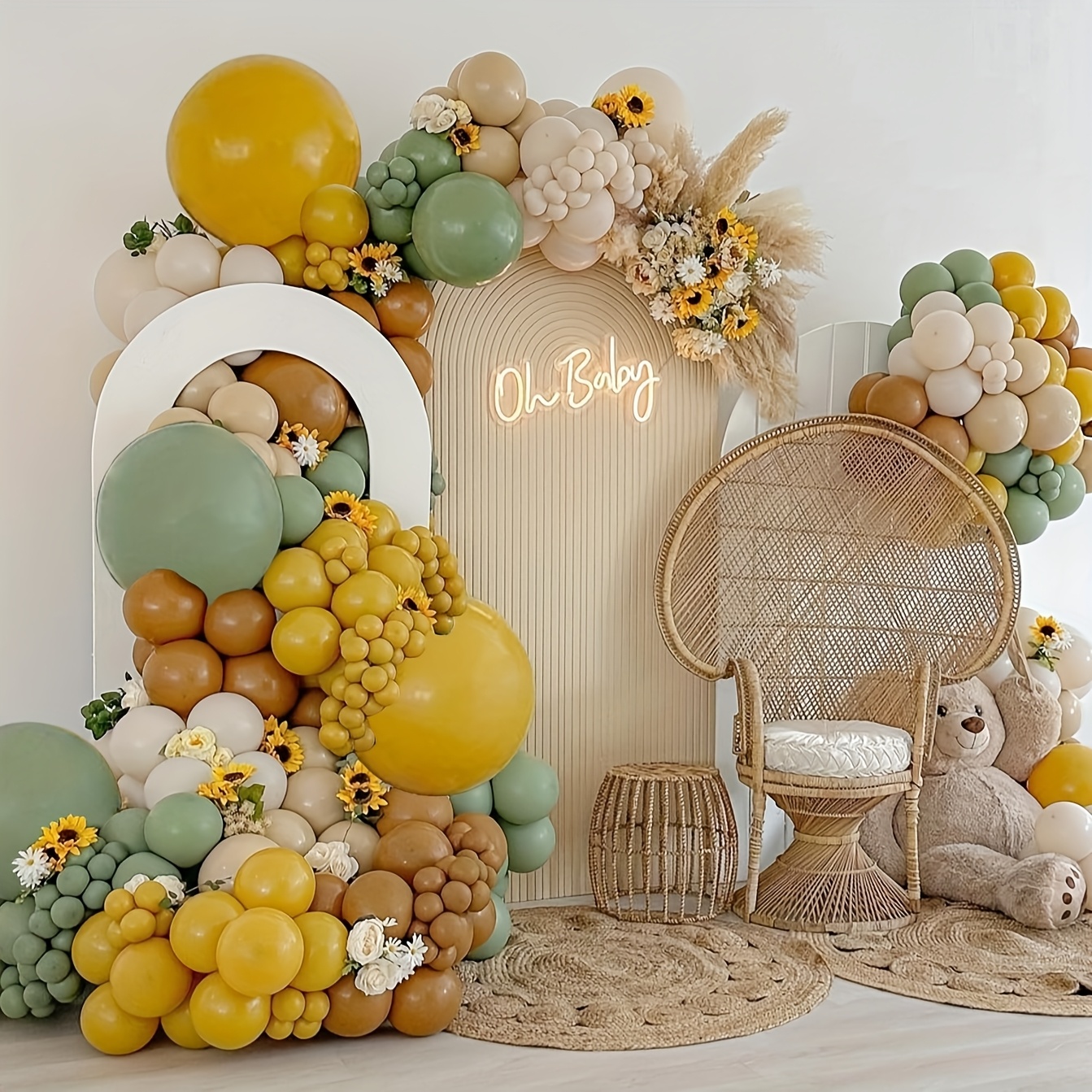 146pcs Sage Green Yellow Ballo - Balloon Arch Kit review and price