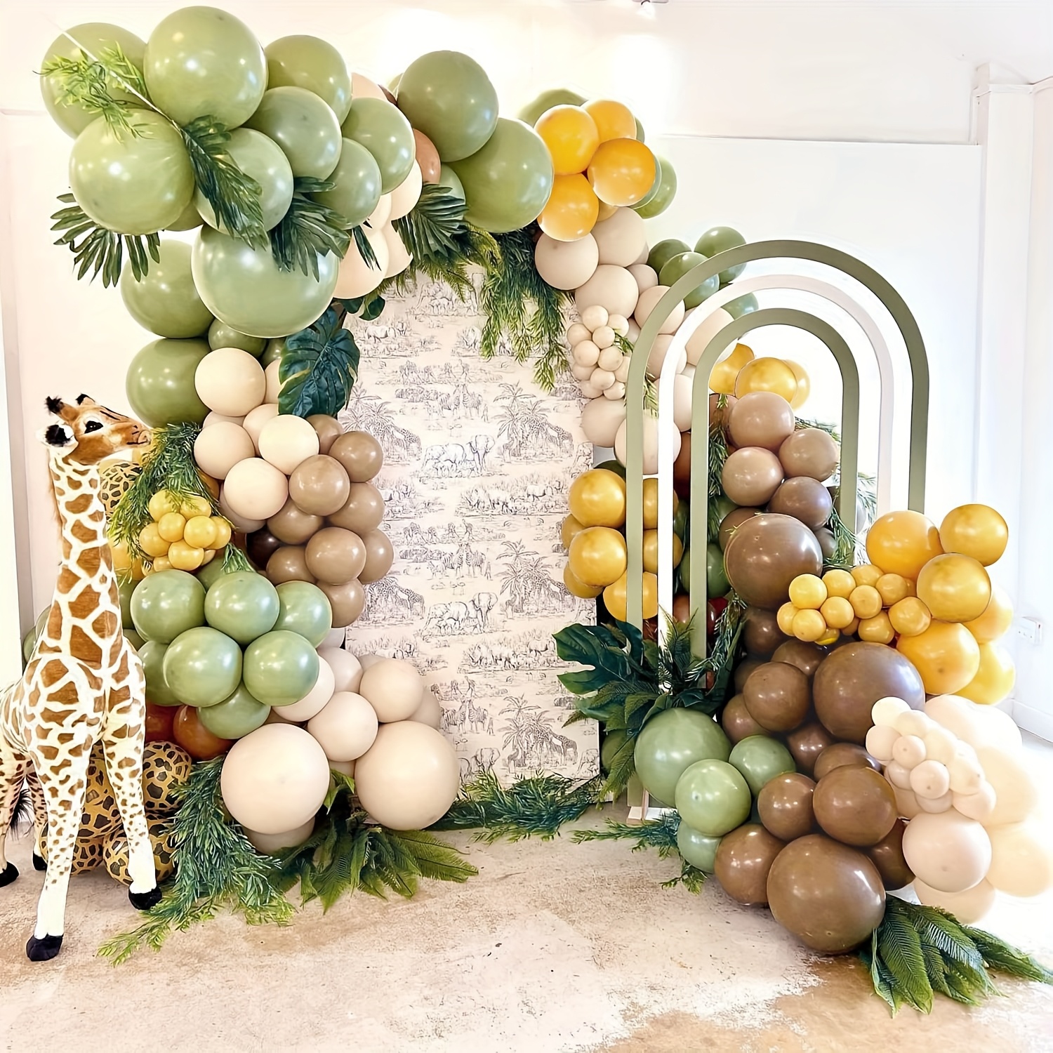 146pcs Sage Green Yellow Ballo - Balloon Arch Kit review and price