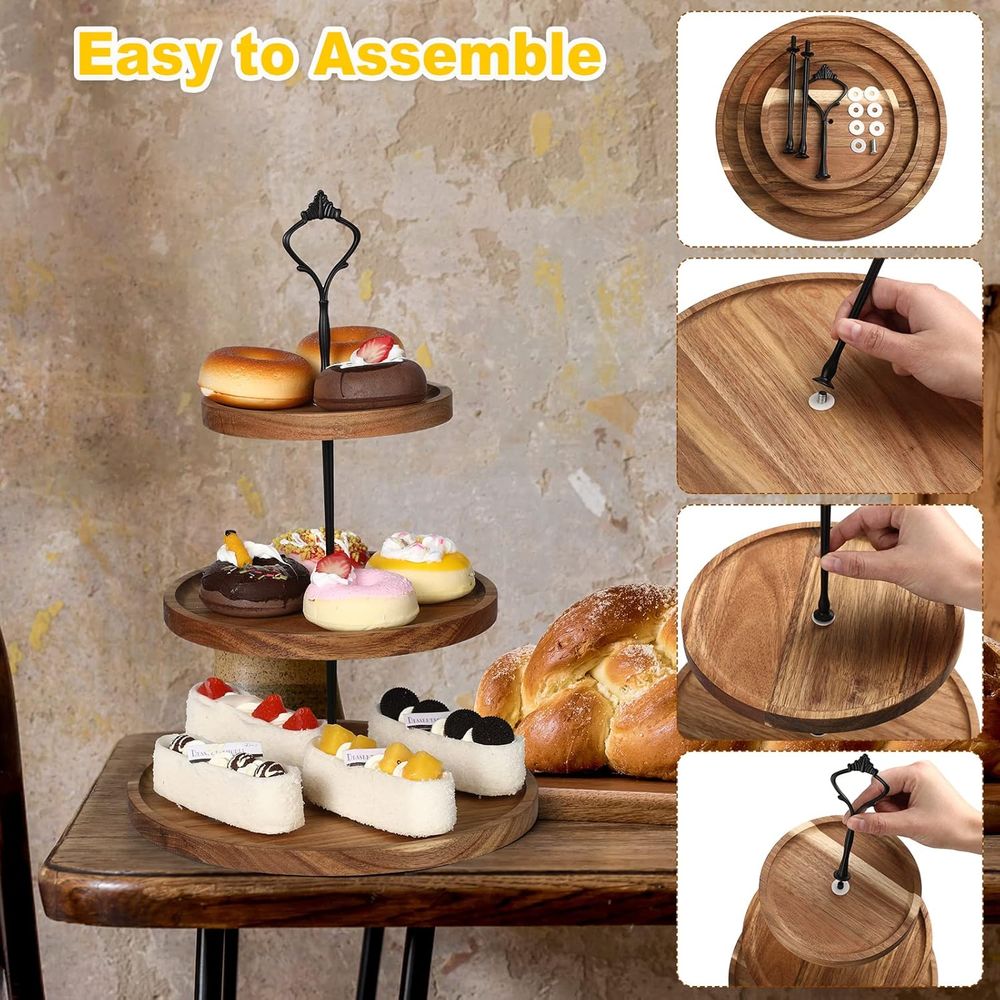 3 Set 3 Tier Wood Cupcake Stan - Cupcake Stand Tier review and price