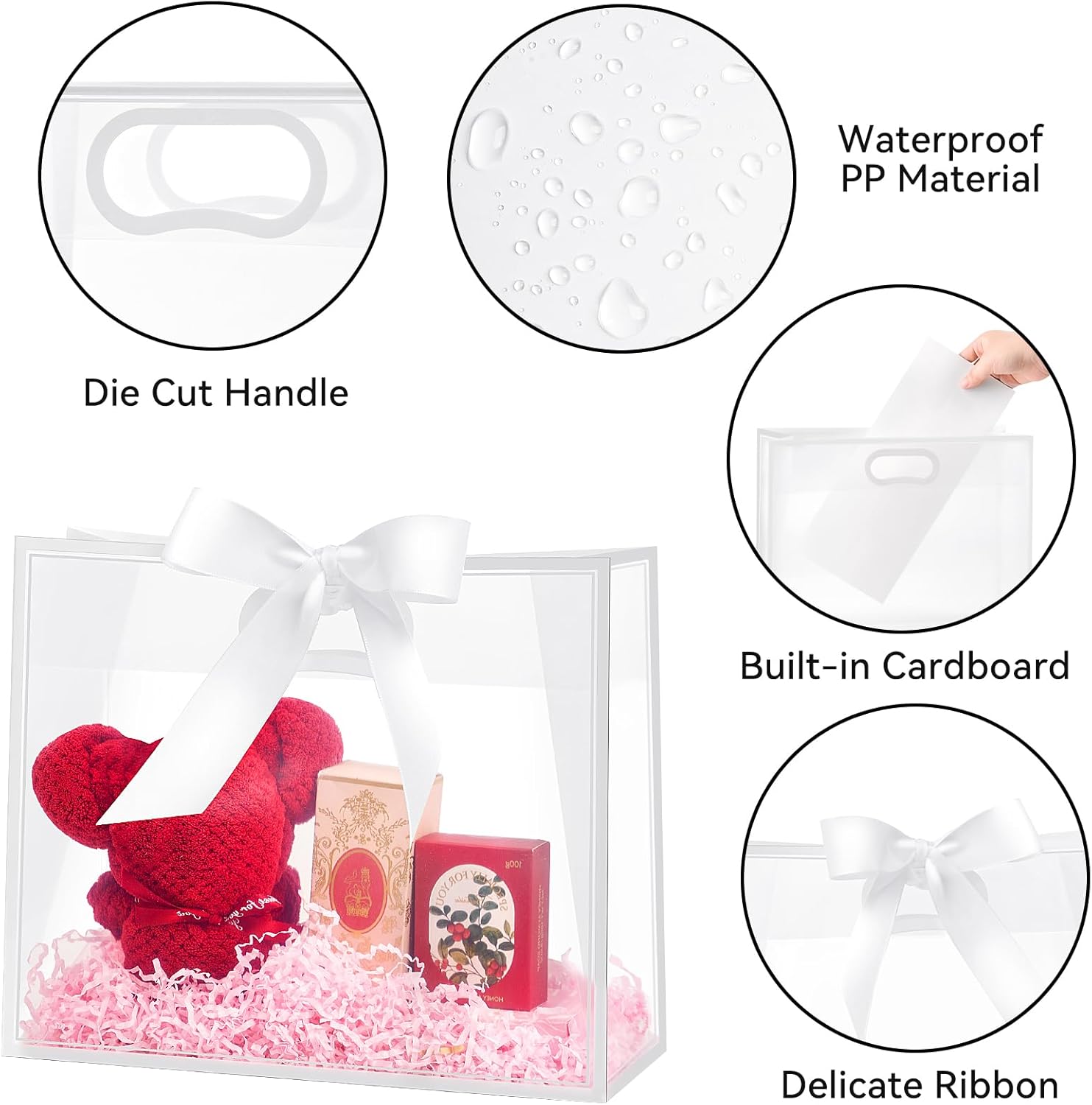 Clear Plastic Gift Bags with H - Party Favor Bag review and price
