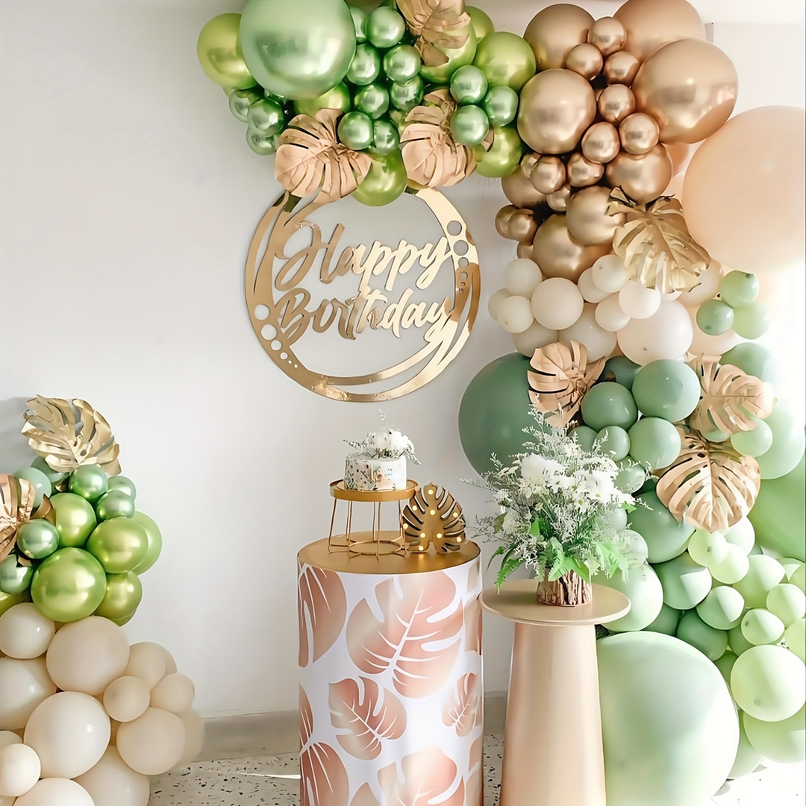 88pcs Sage Green & Golden Ball - Balloon Arch Kit review and price