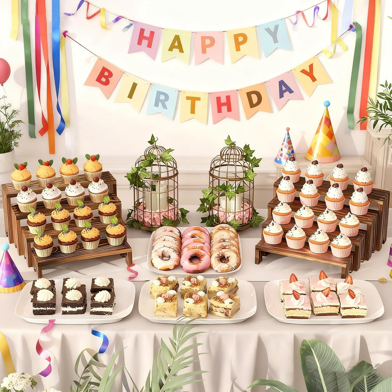 2 Tier Wooden Cupcake Stand Se - Cupcake Stand Tier review and price