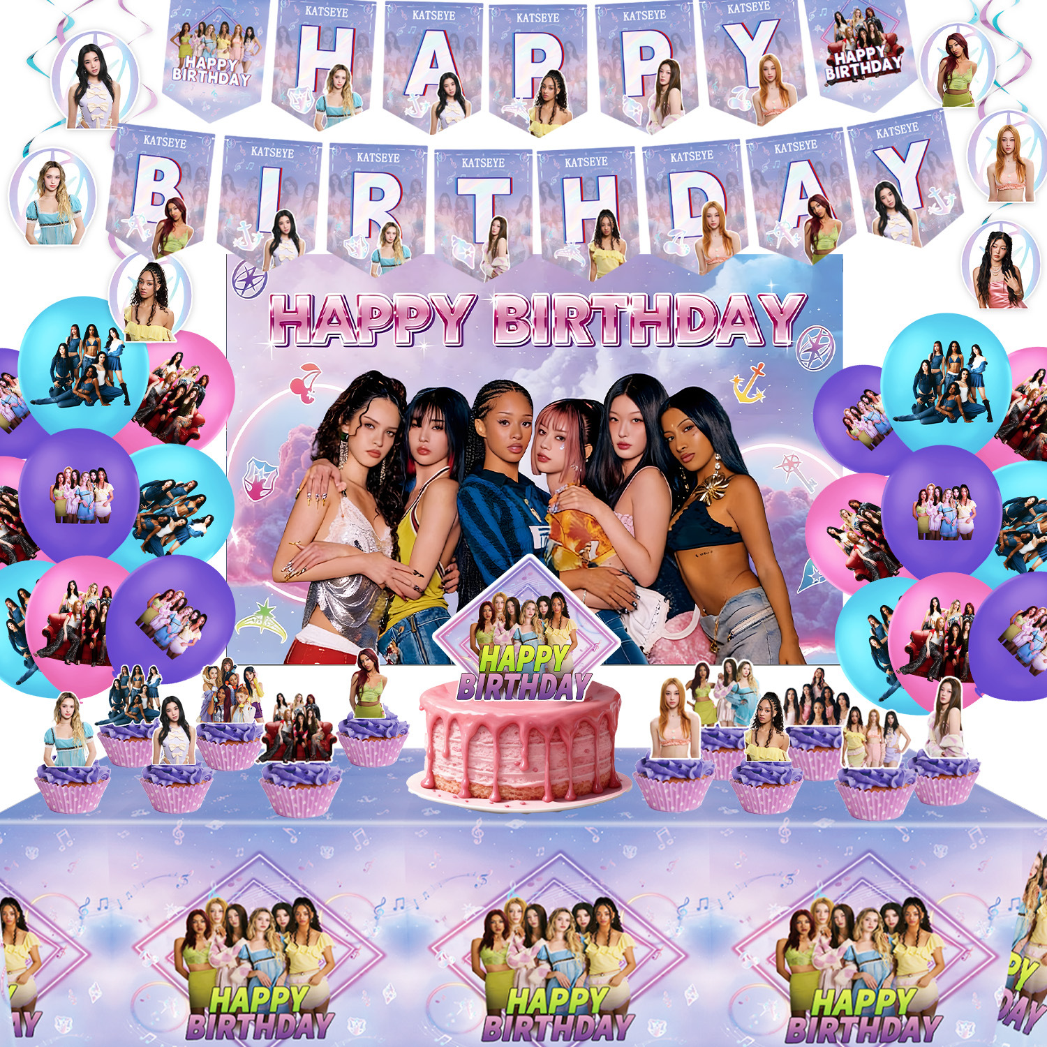K&Katseye Idol Birthday Party  - Led Balloon Light review and price