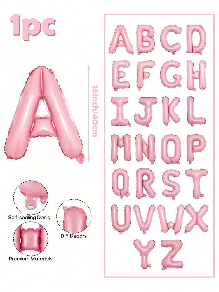 16 inch pink letter decoration - Event Z review and price