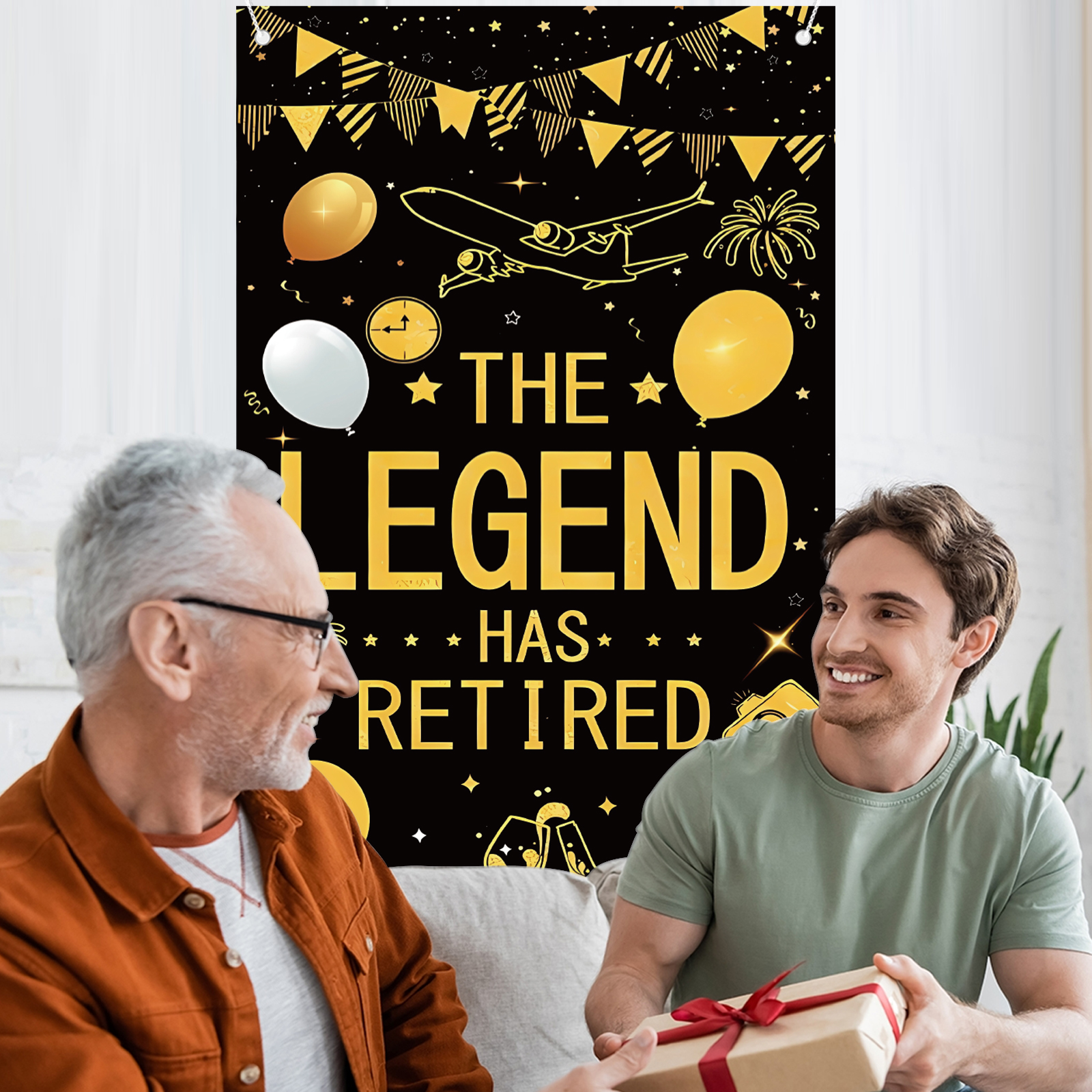 Retirement Party Decorations f - Party Banner Gold review and price