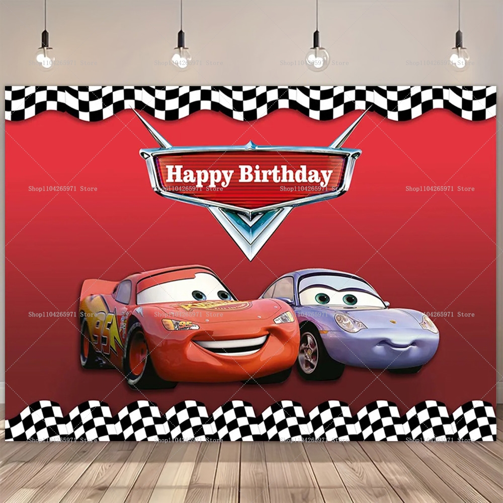 Movie Cars Theme Backdrop For  - Party Event Supplier review and price