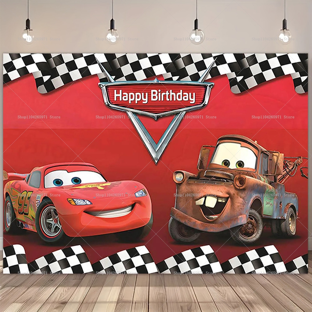Movie Cars Theme Backdrop For  - Party Event Supplier review and price
