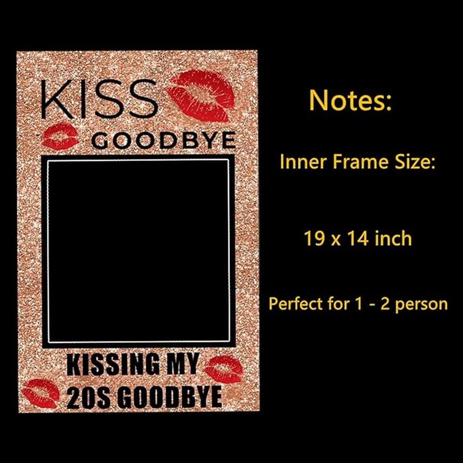Kissing My 20S Goodbye Photo B - Photo Booth Frame review and price