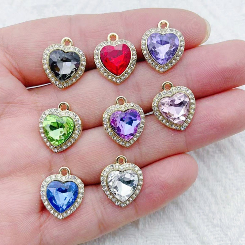 10pcs heart-shaped inlaid colo - Event Party review and price