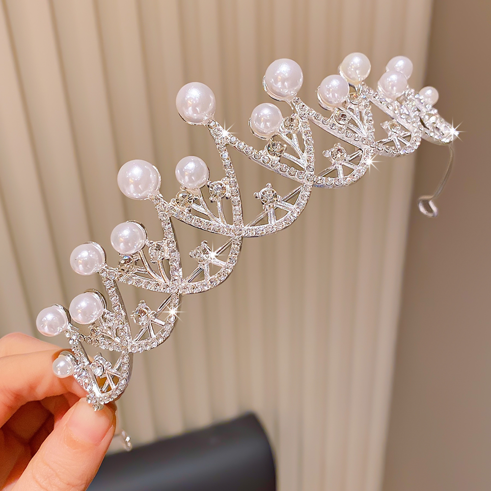 Elegant Pearl Crown Single Fas - Event Party review and price