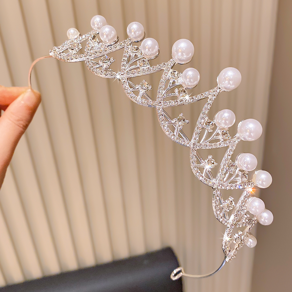 Elegant Pearl Crown Single Fas - Event Party review and price