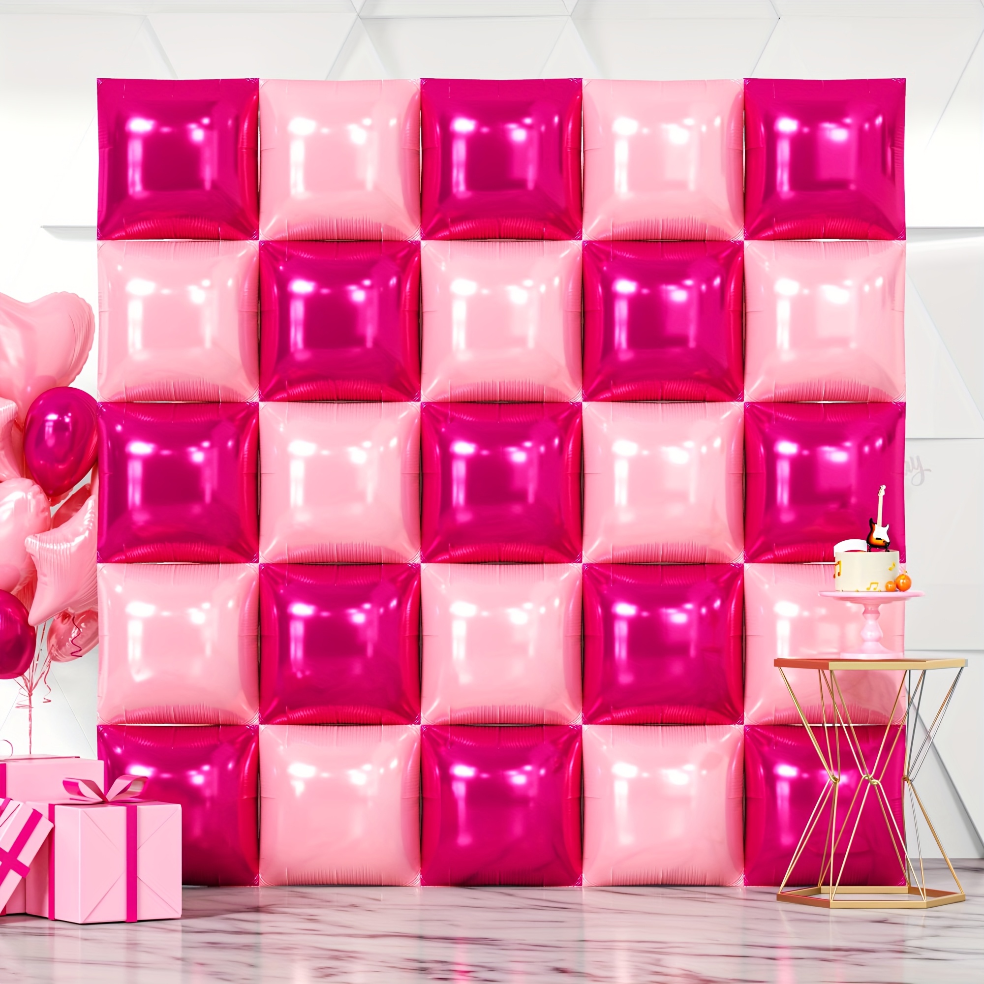 25pcs Magenta Pink Square Foil - Balloon Arch Kit review and price