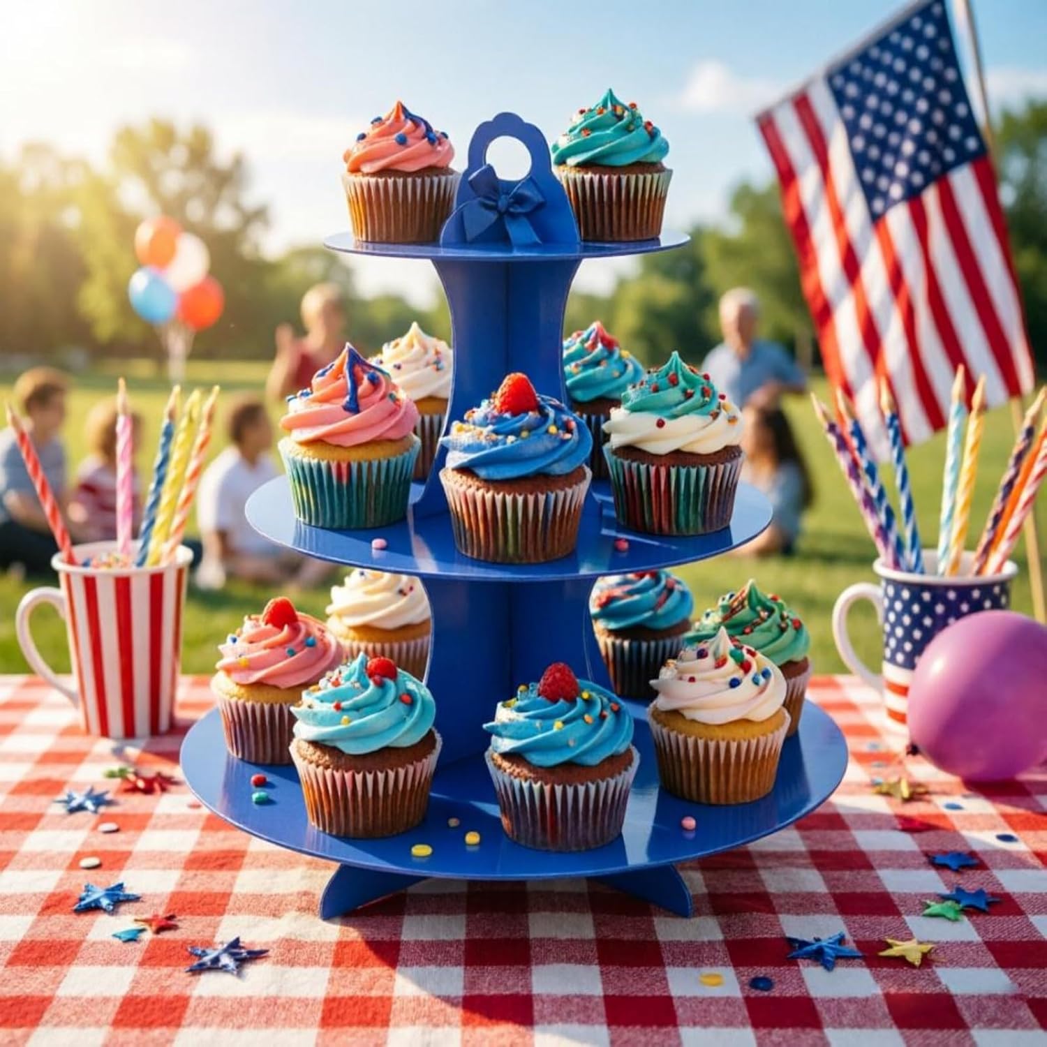 3-Tier Cupcake Stand, 2Pcs, St - Cupcake Stand Tier review and price