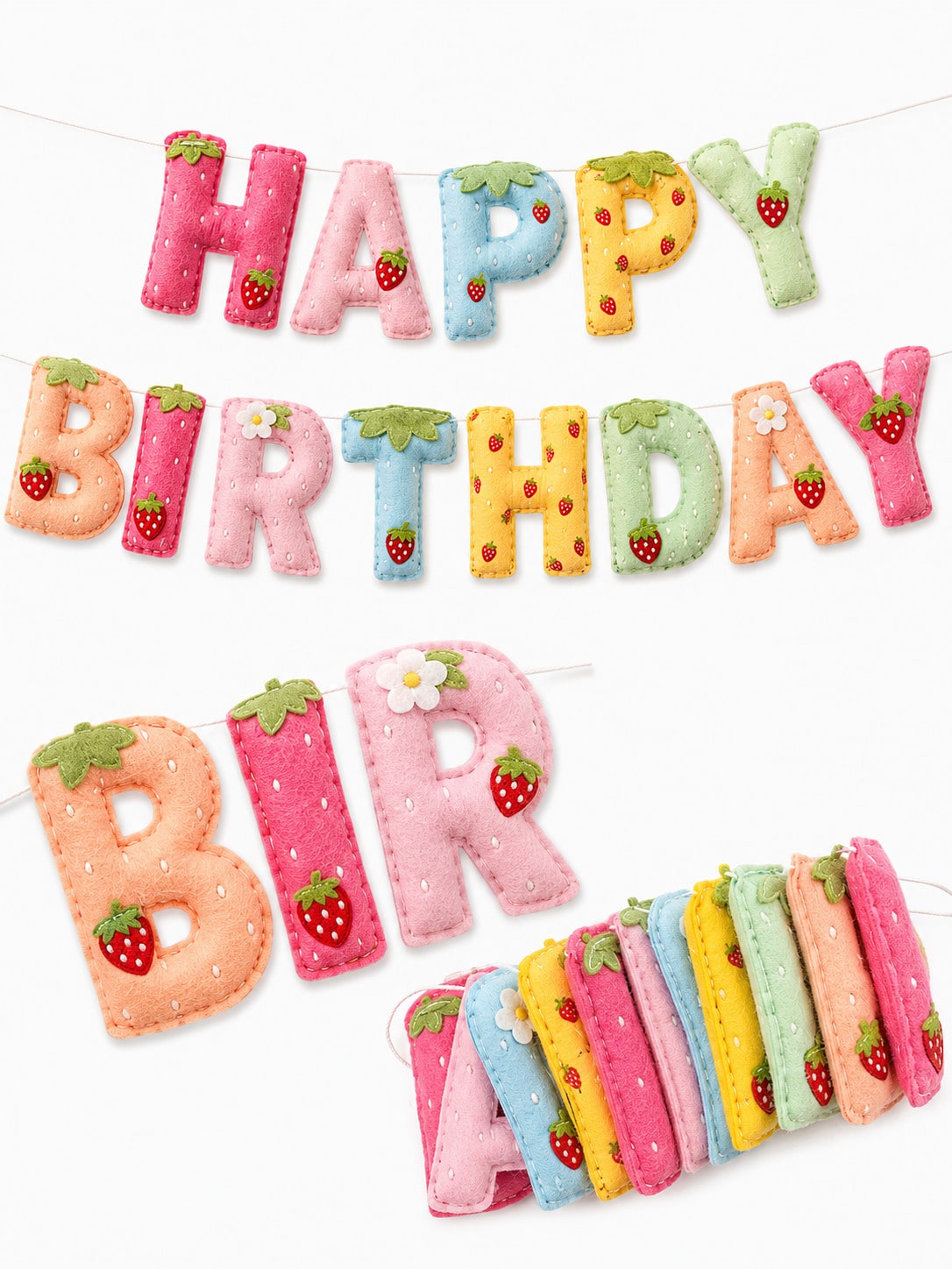 Strawberry Theme Happy Birthda - Dessert Table Backdrop review and price