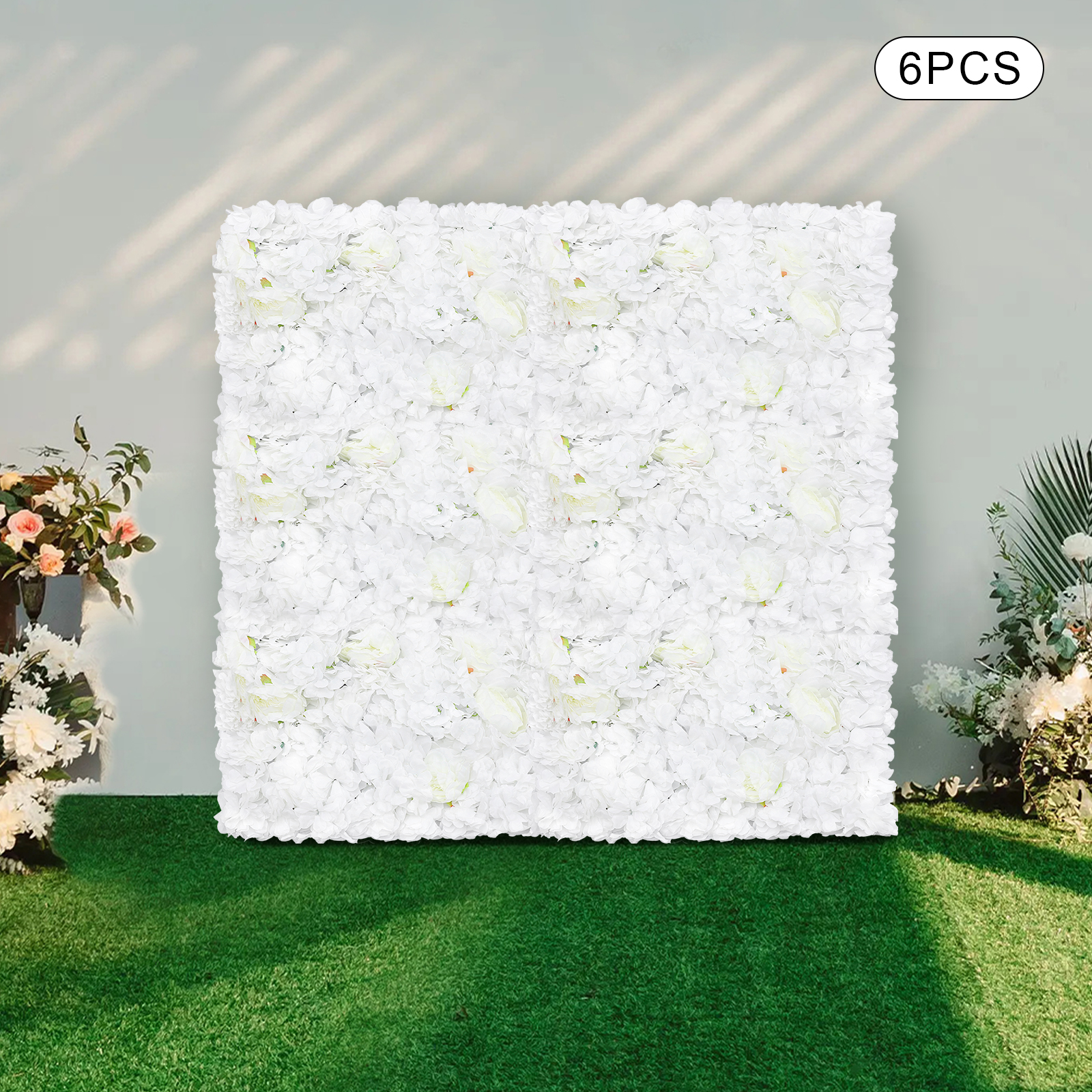 6PCS Silk Decorative Backdrop, - Flower Wall Panel review and price
