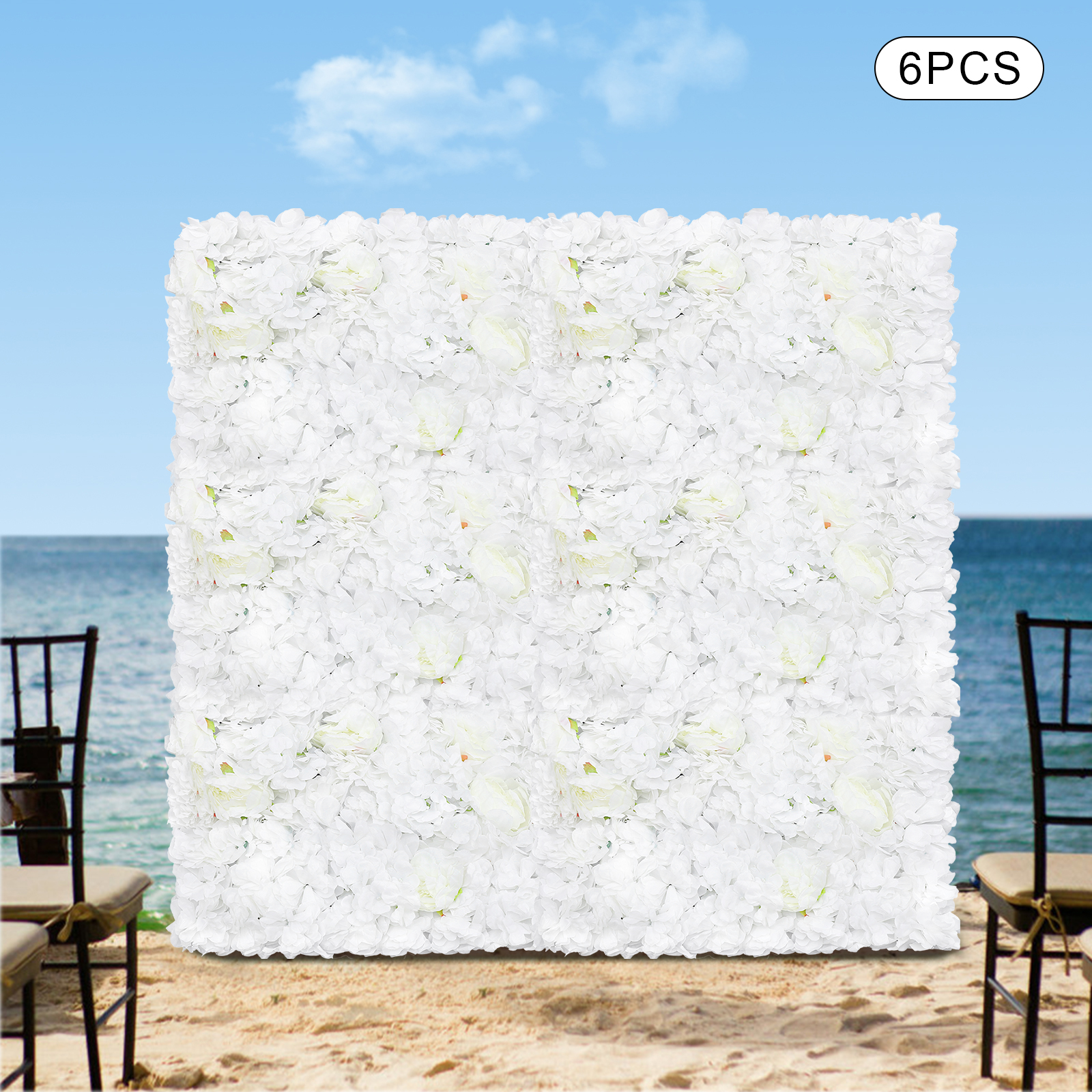 6PCS Silk Decorative Backdrop, - Flower Wall Panel review and price