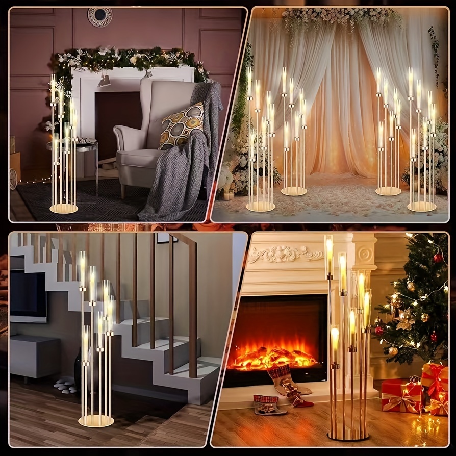 2 Sets Floor Candelabra 6 Arms - Centerpiece Stick review and price