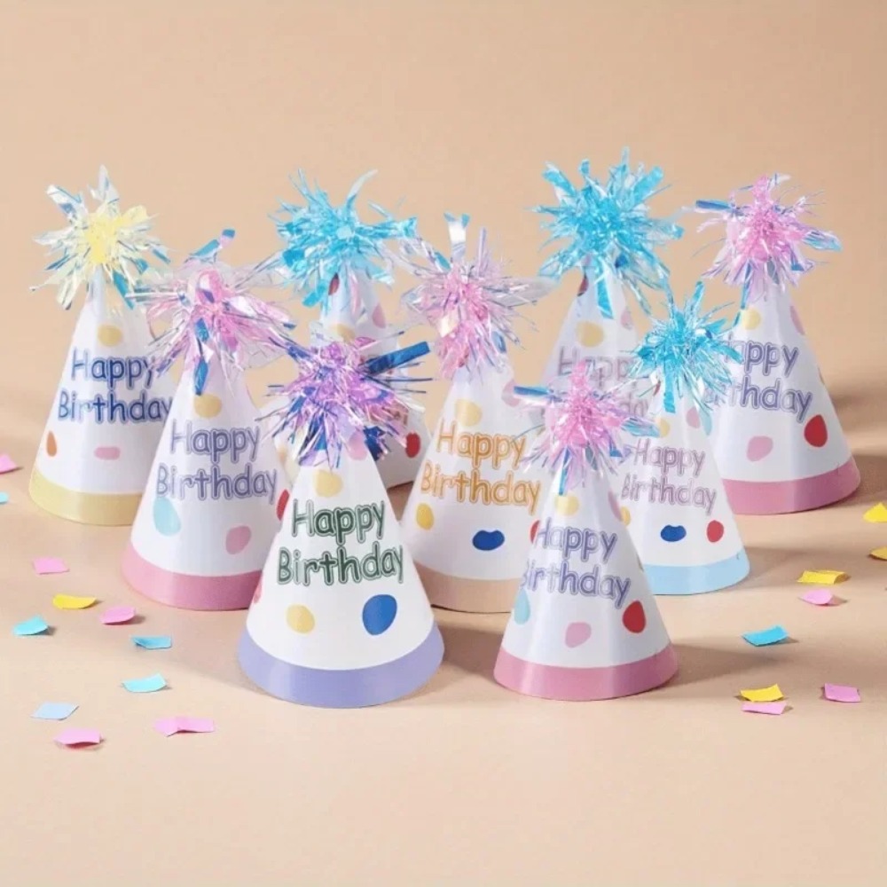 12Pc/6pcs Macaron Color Paper  - Party Hat Cone review and price