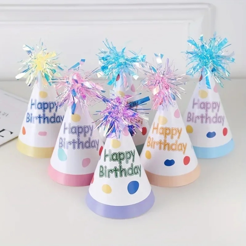 12Pc/6pcs Macaron Color Paper  - Party Hat Cone review and price