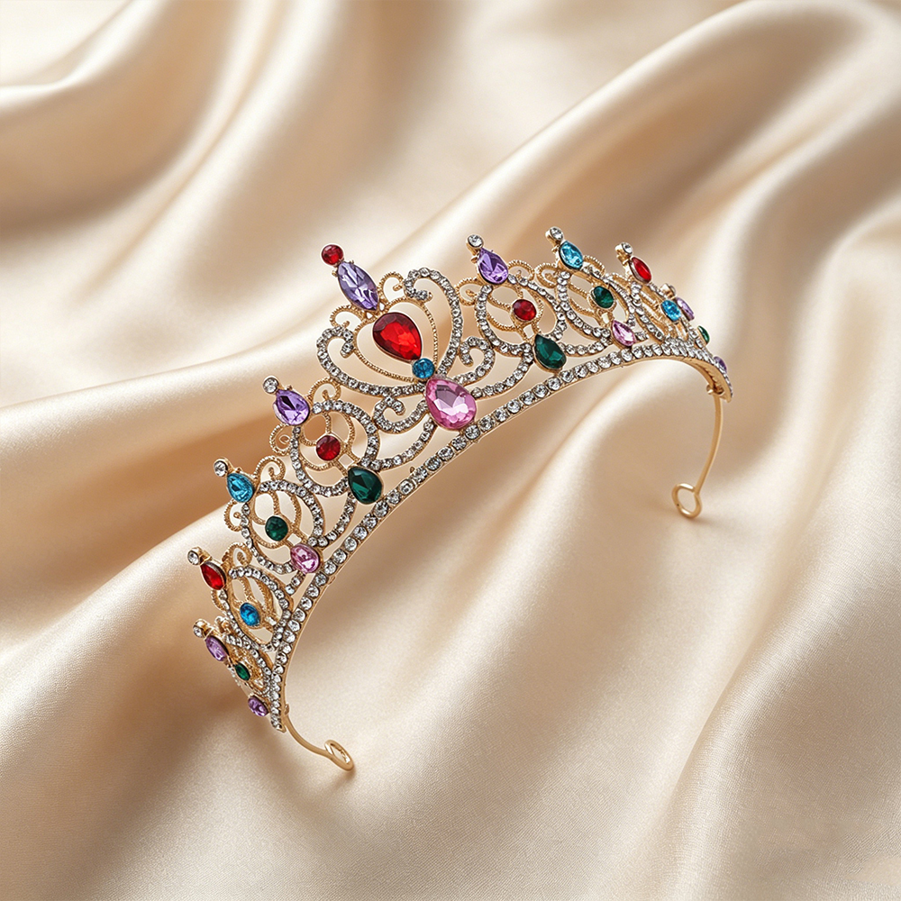 Luxury Vintage Gold Tiara Crow - Event Party review and price