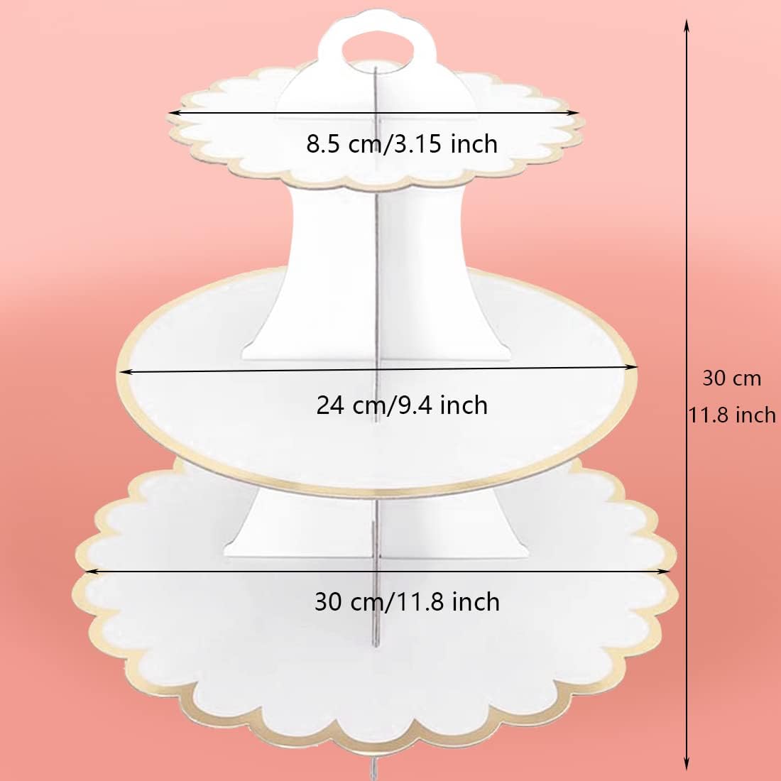 Cardboard Cake Stand 3 Tier, D - Cupcake Stand Tier review and price