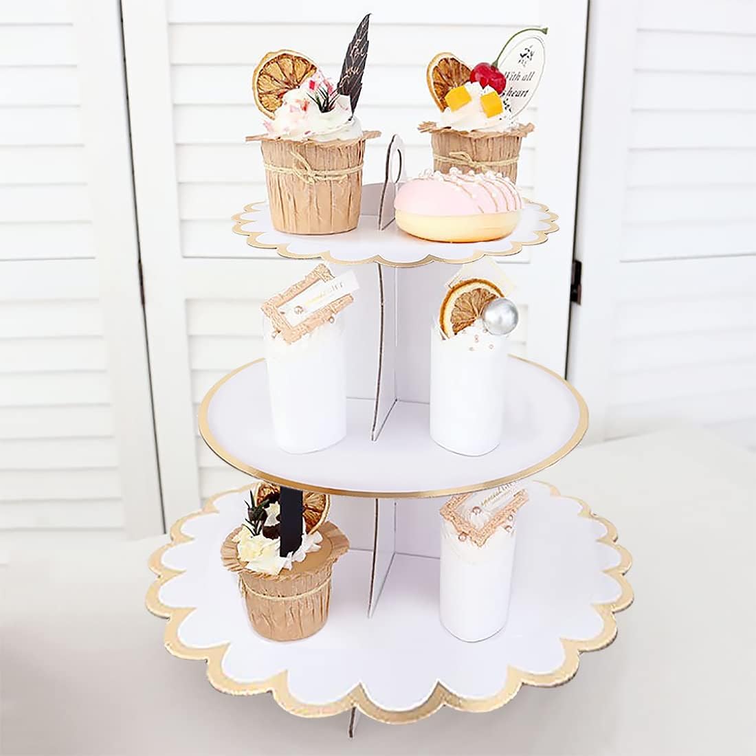 Cardboard Cake Stand 3 Tier, D - Cupcake Stand Tier review and price
