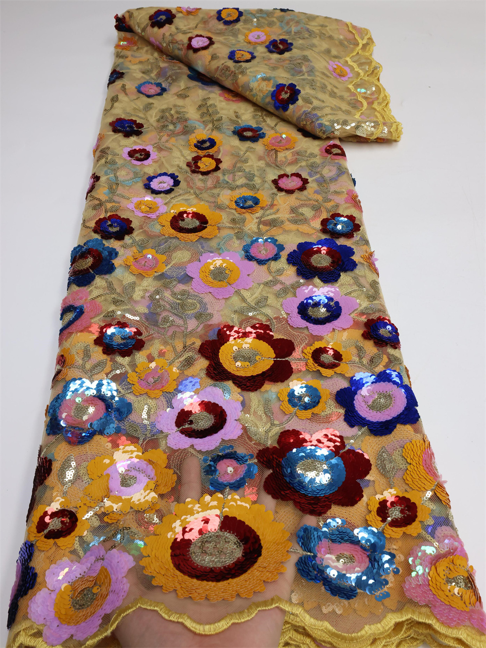 Mesh African Lace Fabric 2025  - Glitter Tablecloth review and price