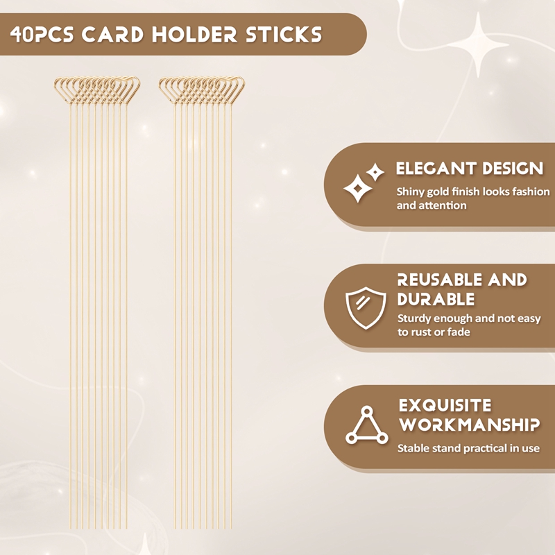 40 PCS Floral Card Holder Pick - Centerpiece Stick review and price