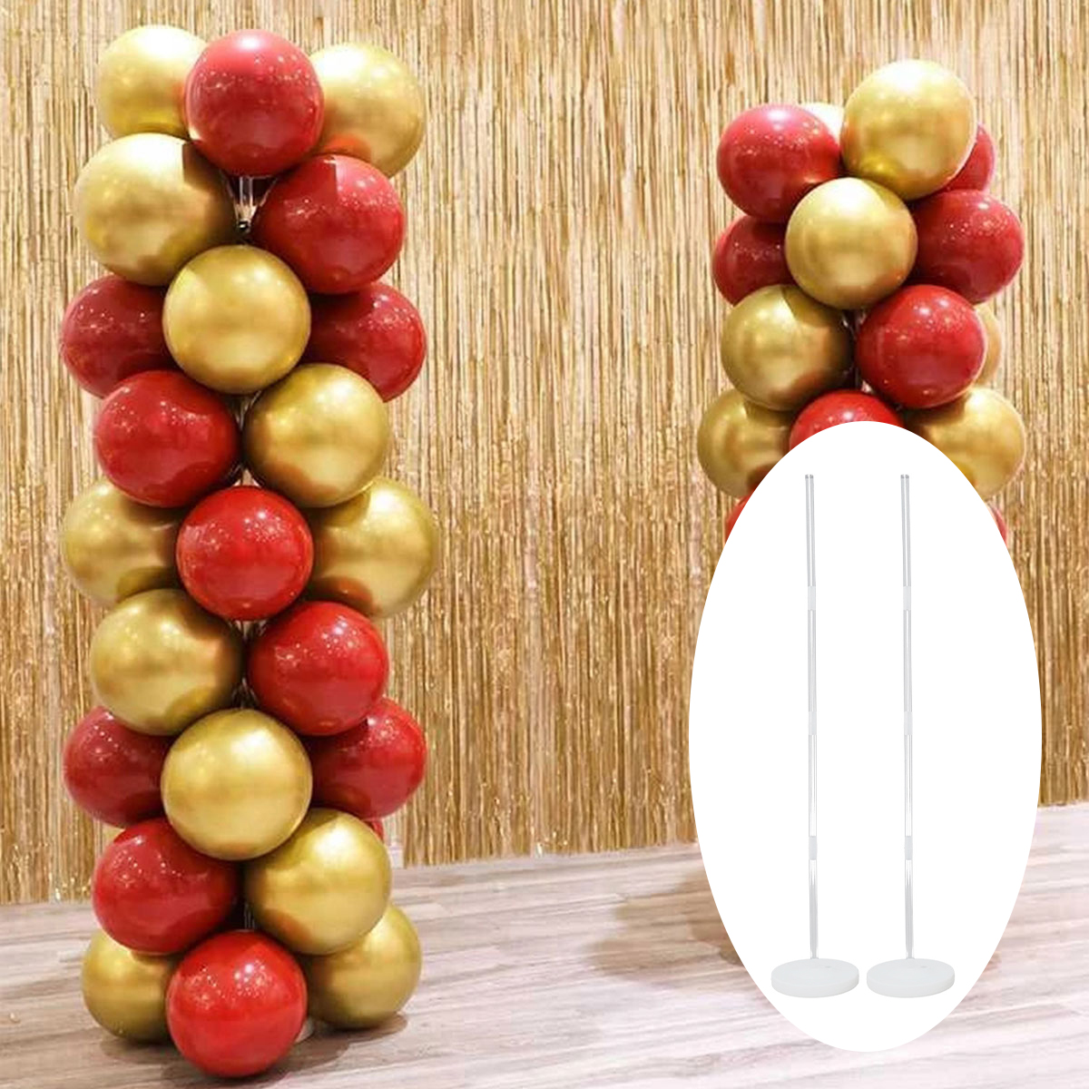 2Sets Balloon Column Stand Kit - Balloon Arch Kit review and price