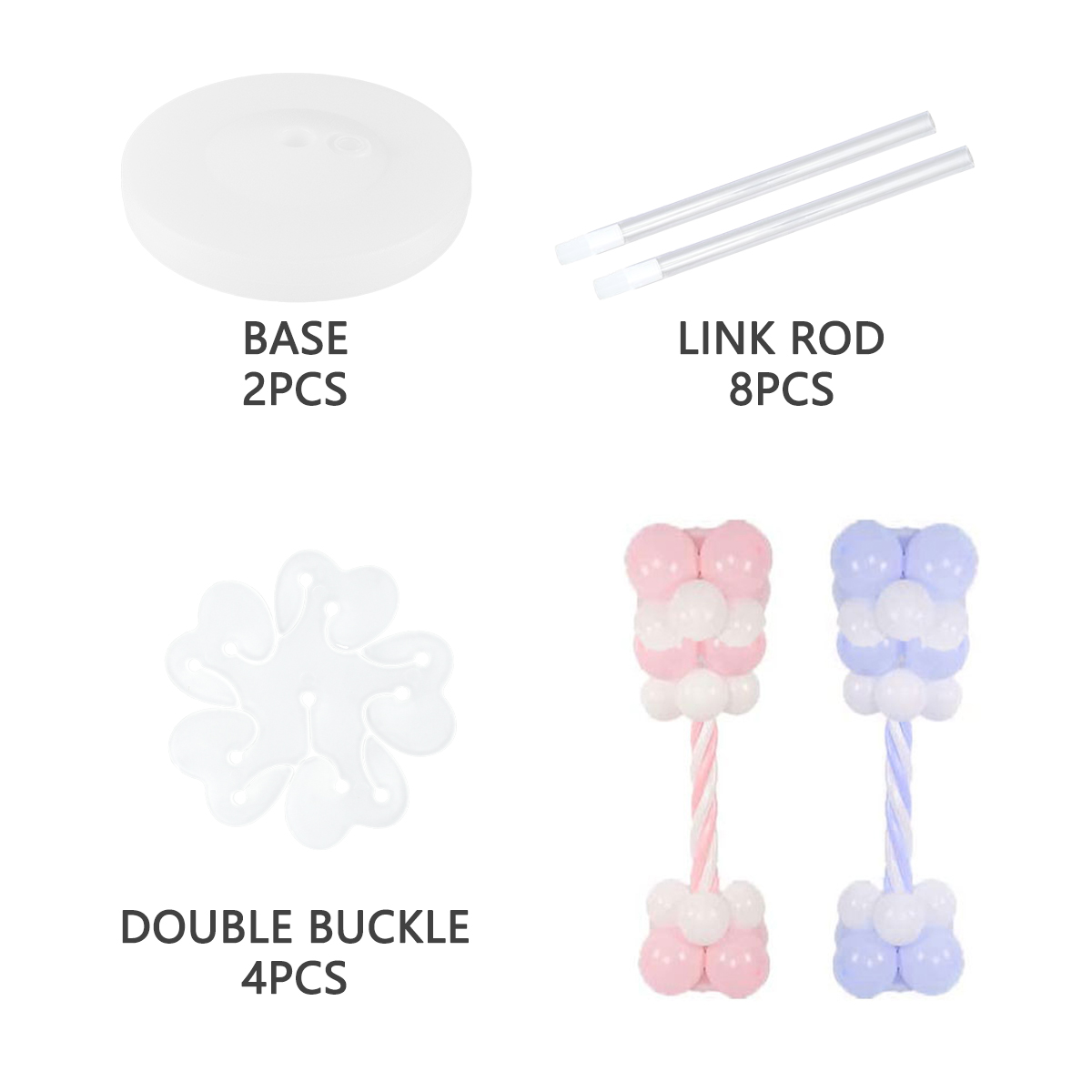 2Sets Balloon Column Stand Kit - Balloon Arch Kit review and price