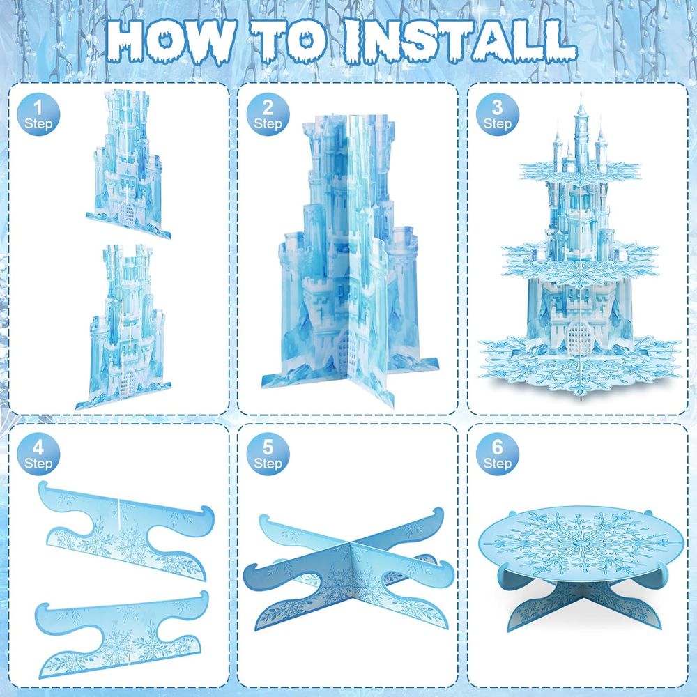 3-Tier Blue Castle Cupcake Sta - Cupcake Stand Tier review and price