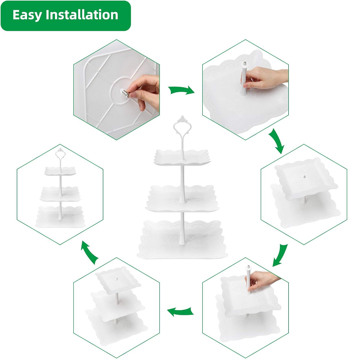 3 Tier Cupcake Stand, Plastic  - Cupcake Stand Tier review and price