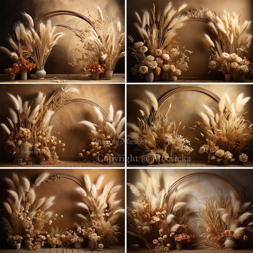 Mocsicka Boho Retro Brown Phot - Dessert Table Backdrop review and price