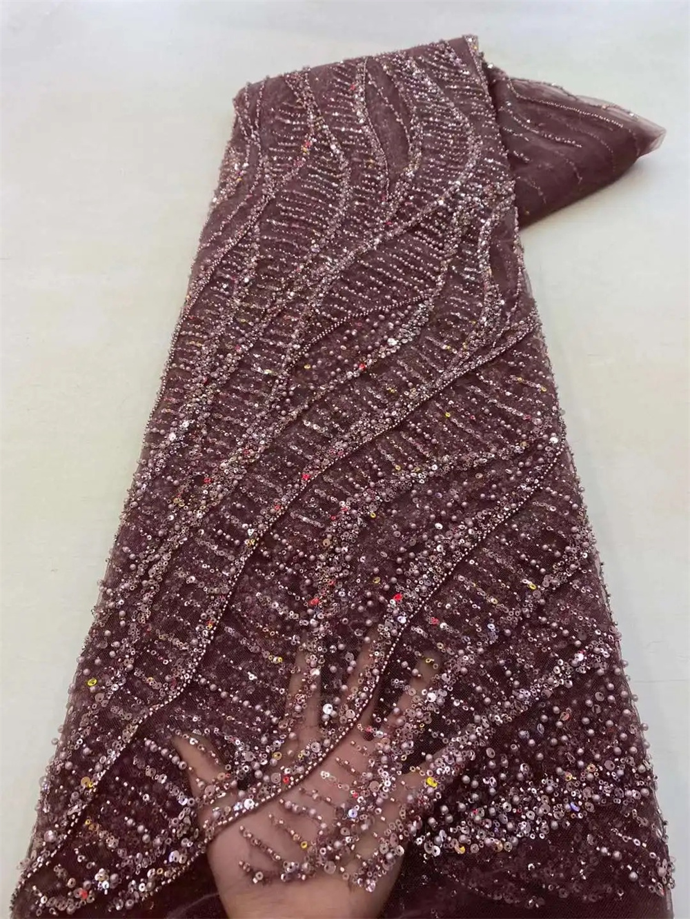 Wholesale 2025 African Sequins - Glitter Tablecloth review and price
