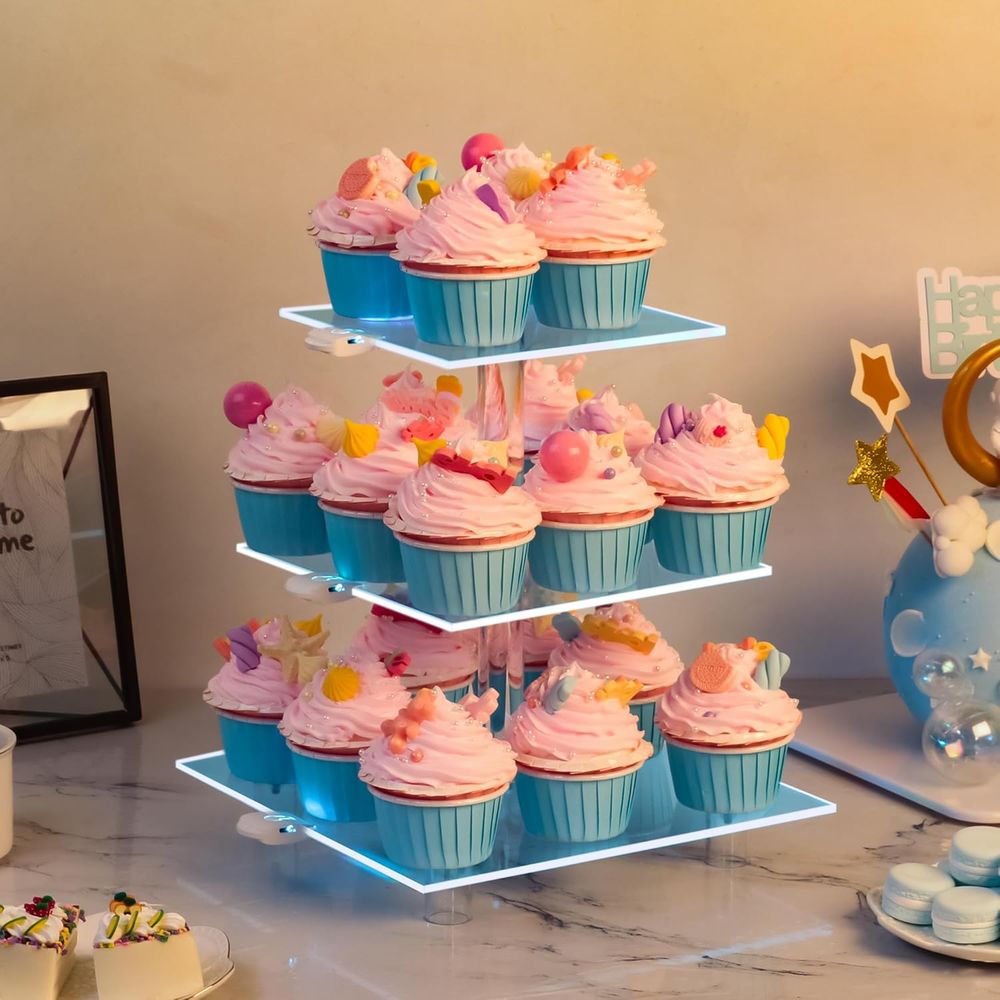 3-Tier Acrylic Cupcake Tower w - Cupcake Stand Tier review and price