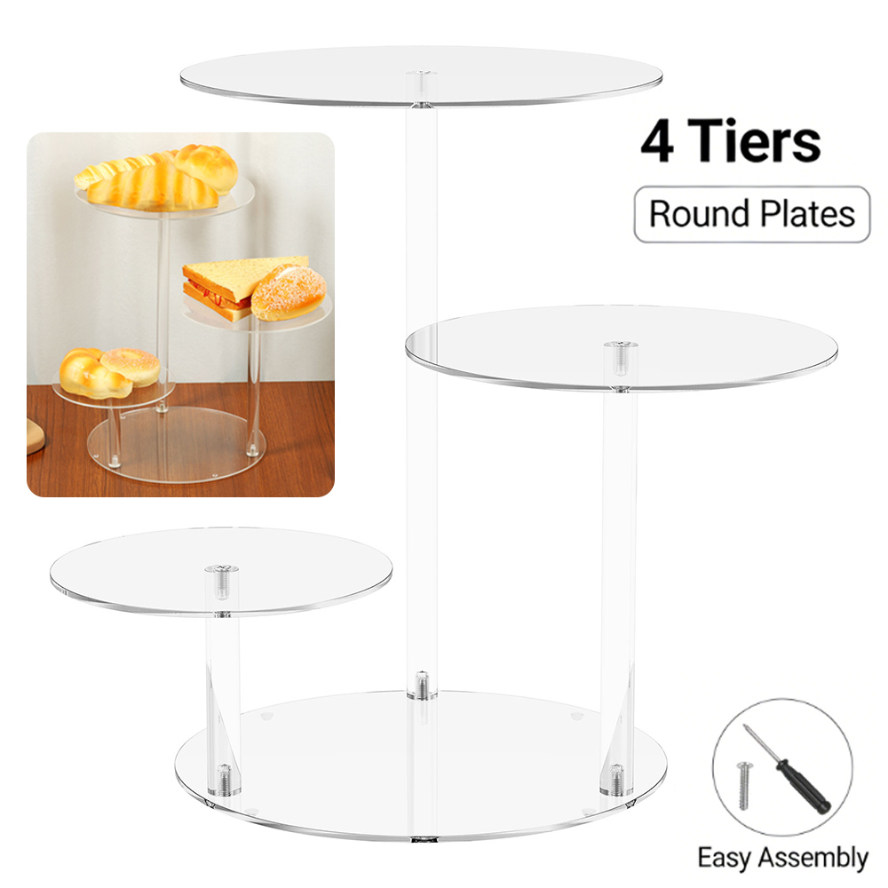 4 Tier Cake Stand Acrylic Tran - Cupcake Stand Tier review and price