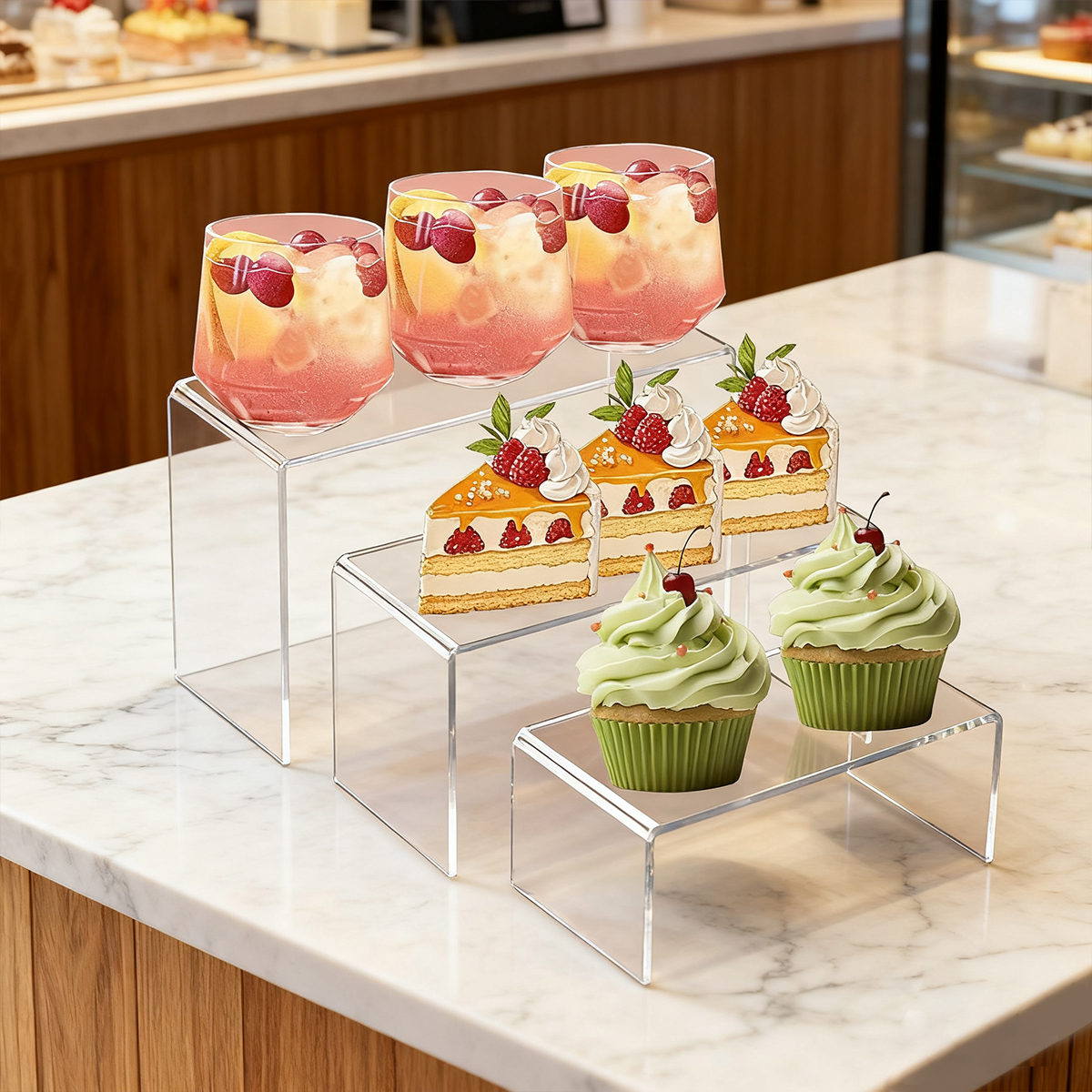 5pcs Acrylic Dessert Display S - Cupcake Stand Tier review and price
