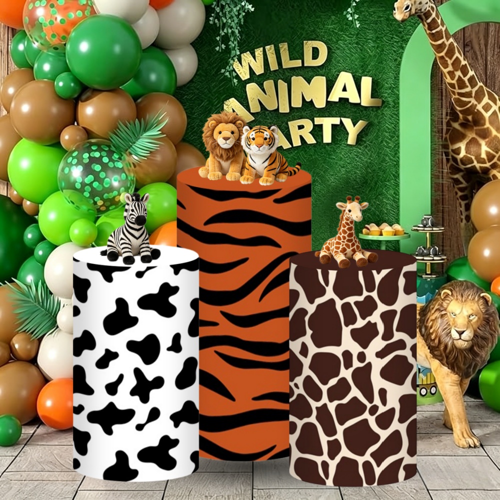 Safari Cylinder Pedestal Stand - Dessert Table Backdrop review and price