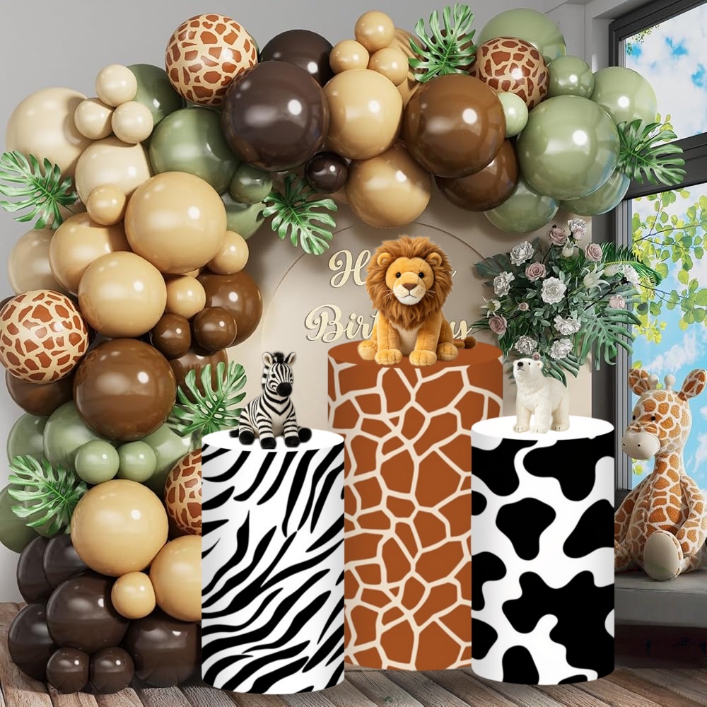 Safari Cylinder Pedestal Stand - Dessert Table Backdrop review and price